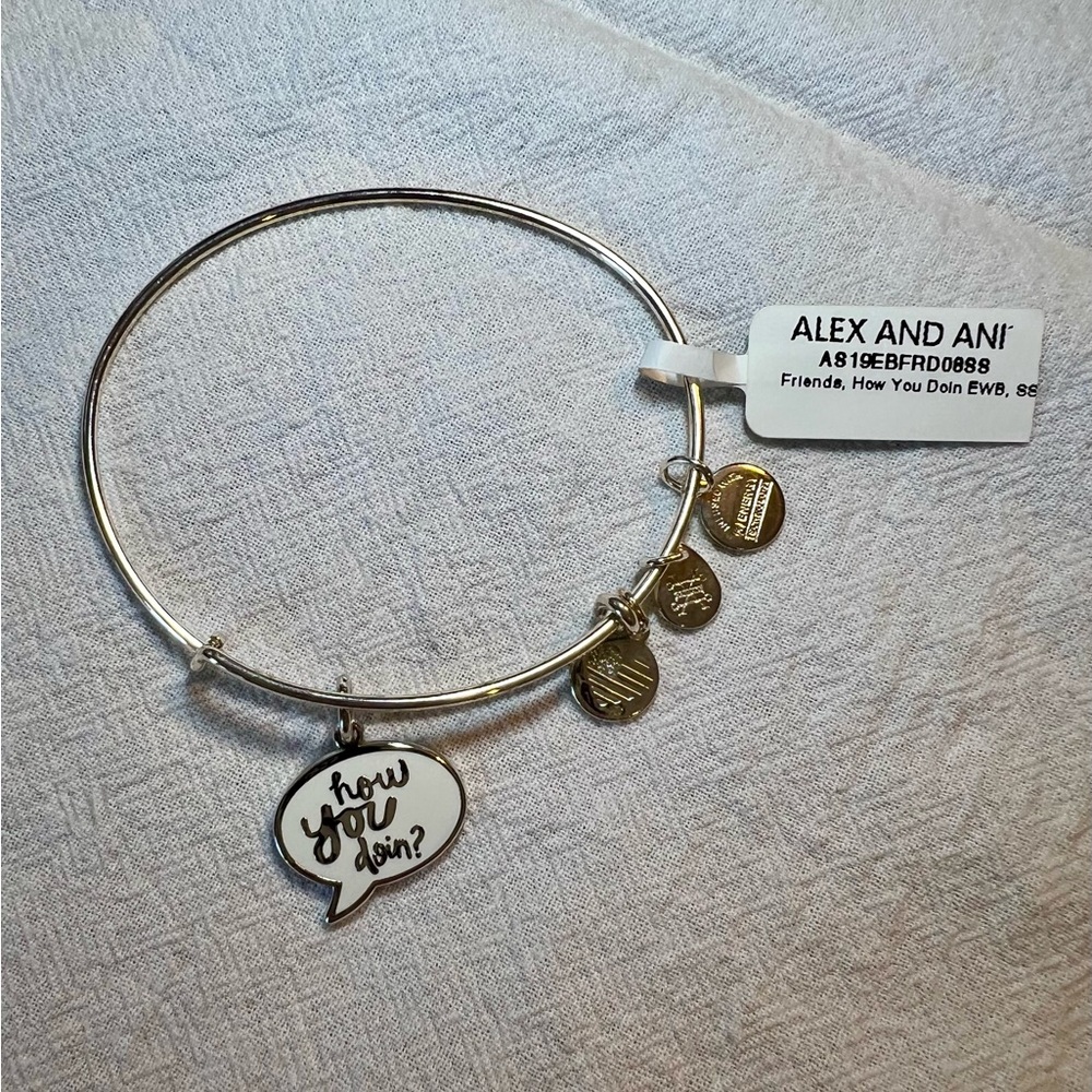 Alex and Ani Friends How You Doin? Charm Bracelet